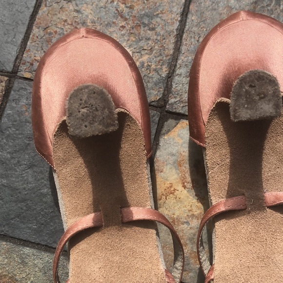 Salsa sandals satin finish size 10B for dancers - Picture 4 of 5